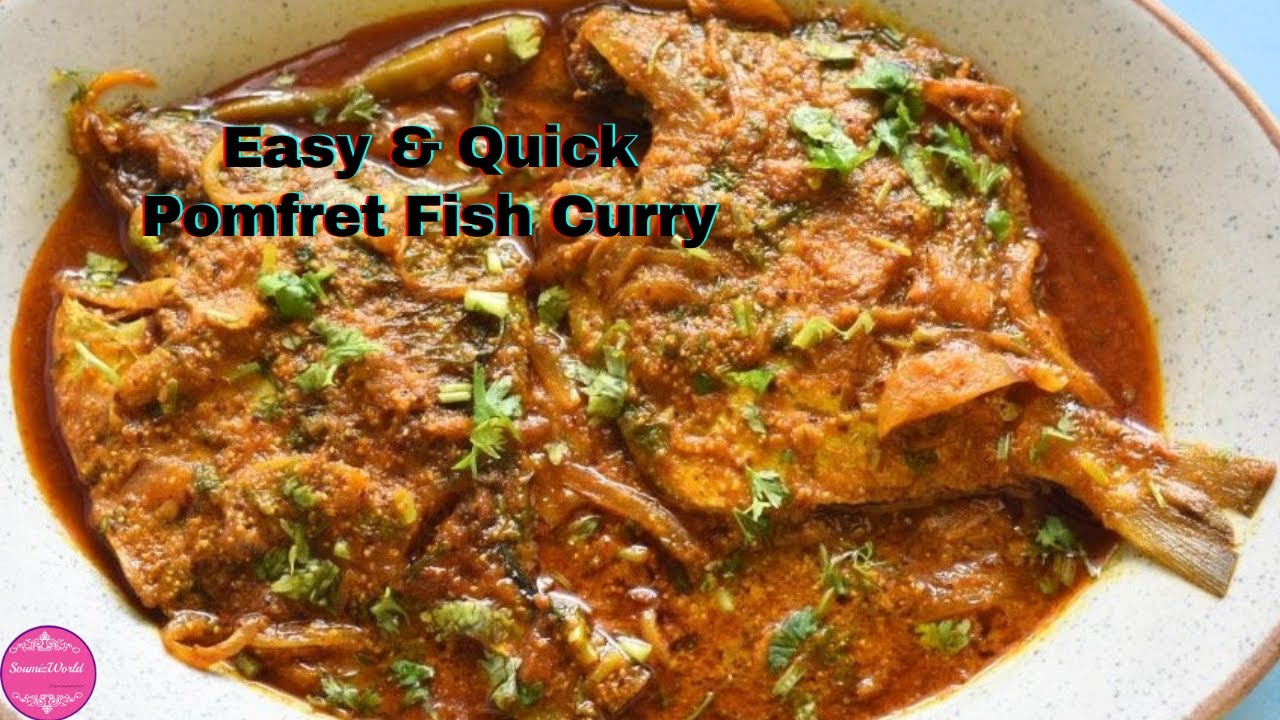 Quick & Easy Pomfret Fish Curry I Quick & Easy Bengali Pomfret Fish ...