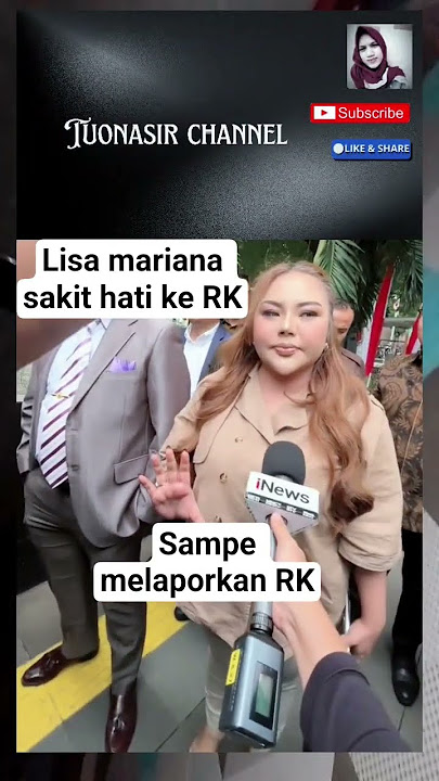 sakit hati Lisa mariana melaporkan Ridwan kamil #shorts#lisamariana#ridwankamil