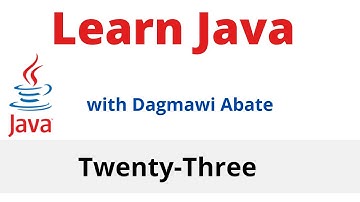 23) Learn Java with Dagmawi-Abate; Reviewing  Methods; Amharic