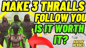 Advantages of having 3 thralls follow you on Conan exiles age of heroes