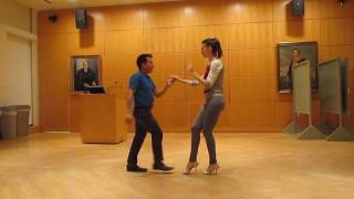 Salsa On2 Intermediate Turn Pattern by Sergio and Sheena #29