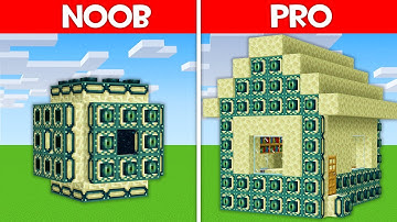 Minecraft Battle: END PORTAL HOUSE BUILD CHALLENGE - NOOB vs PRO vs HACKER vs GOD in Minecraft!