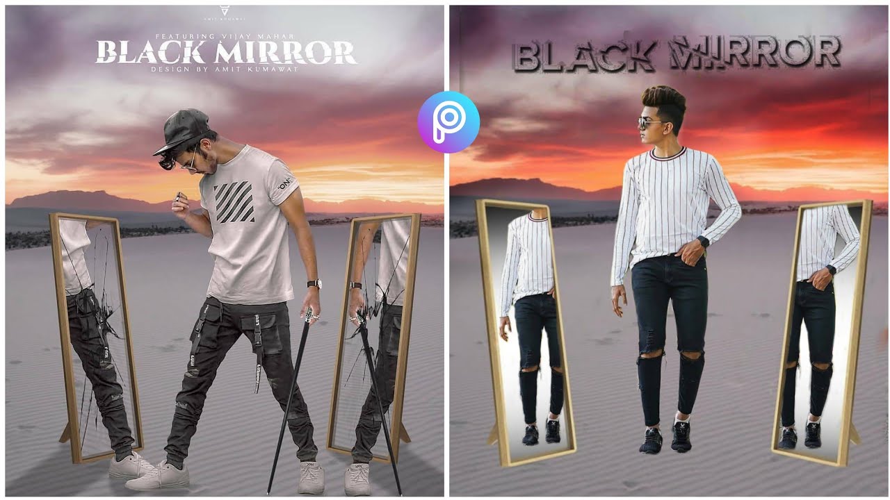 New picsart viral mirror photos editing tutorial video the edit