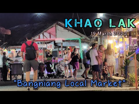 Bangnieng Local Market today !! raining almost all the day  Khao Lak Thailand 🇹🇭