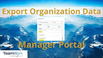 TeamWork 5 Manager Tutorial: How to Export Organization Data