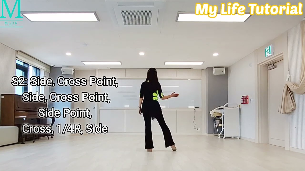 My Life Tutorial 스텝 설명/32C 4W Beginner/#금천구라인댄스 010-3633-9055