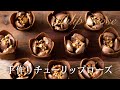 Handmade Chocolate Cookies Tulip Rose
