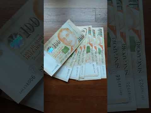 #100 #Singapura #dolar #uang #uang kertas #celana pendek