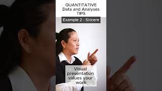 QUANTITATIVE analyses: TIPS