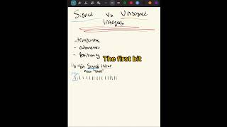 Signed vs Unsigned integers 0️⃣1️⃣#programming #software #engineering
