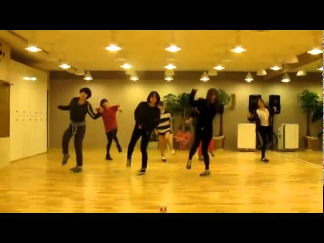 T-ara 'Lovey Dovey' mirrored Dance Practice class=