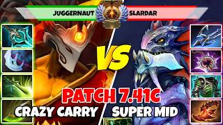 JUGGERNAUT (Carry) vs SLARDAR (Mid) - Epic Battle Of Immortal Rank Dota 2 Players - Z Dota 2
