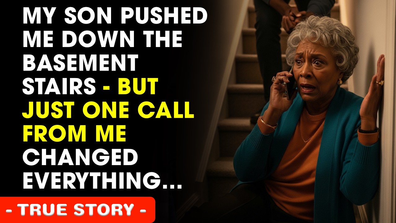 My Son Pushed Me Down The Basement Stairs — But Just One Call From Me Changed Everything…
