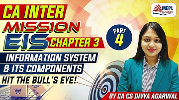 Mission EIS - CA Inter | CHP 3 Information System & It