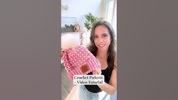 Easy Block Stitch Crochet Hat Pattern in 7 Sizes + Video Tutorial