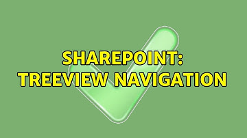 Sharepoint: Treeview navigation