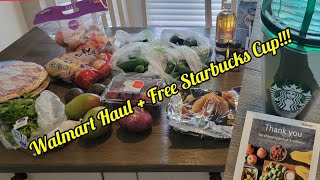 Walmart Haul + Free Starbucks Cup!!