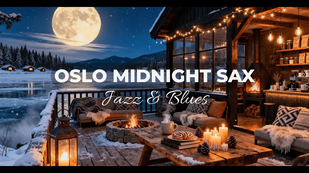 🎷 Oslo Midnight Sax & Blues – Relaxing Jazz Instrumental ❄️ Cozy Winter Atmosphere