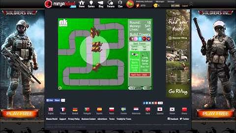 LETS PLAY BLOONS TOWER DEFENSE 1 - NO LIVES LOST- LEVELS 1-50 (BLOONS TD) Walkthrough