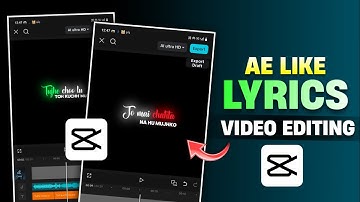AE Like Lyrics Editing In Capcut | Glow Lyrics Video Editing In Capcut | Capcut Lyrics Video Editing