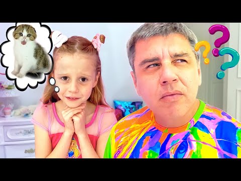 Dad learn how to put Nastya to bed. The bedtime story for kids