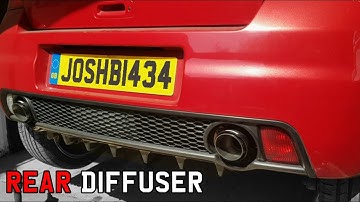 Installing A Chinese Rear Diffuser Suzuki Swift Sport