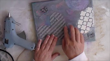 Mixed Media Art Canvas Collaboration Video Part 2