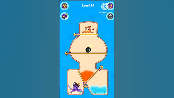 Save The Fish Level 24 Fishdom Pull The Pin Game #gameplay #fishdom #androidgameplay