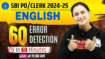 SBI PO/Clerk Preparation 2025 | Error Detection for Bank Exam | SBI English by Rupam Ma