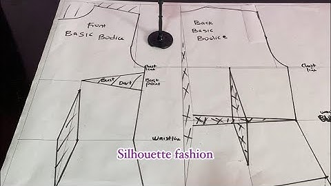 Improved basic bodice pattern drafting tutorial 