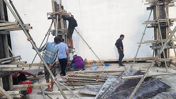 Kiểm tra coppha cột trước khi đổ bê tông cần lưu ý gì? | Nhà đẹp Jimmy Tiên