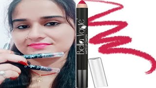 Bella Voste Matte Lip Crayons Honest Review || Be Natural Varsha