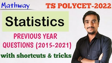 TS POLYCET-2022. STSTISTICS. PREVIOUS YEAR QUESTIONS (2015-2021)