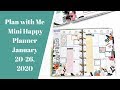 Plan with Me- Mini Happy Planner- January 20-26, 2020