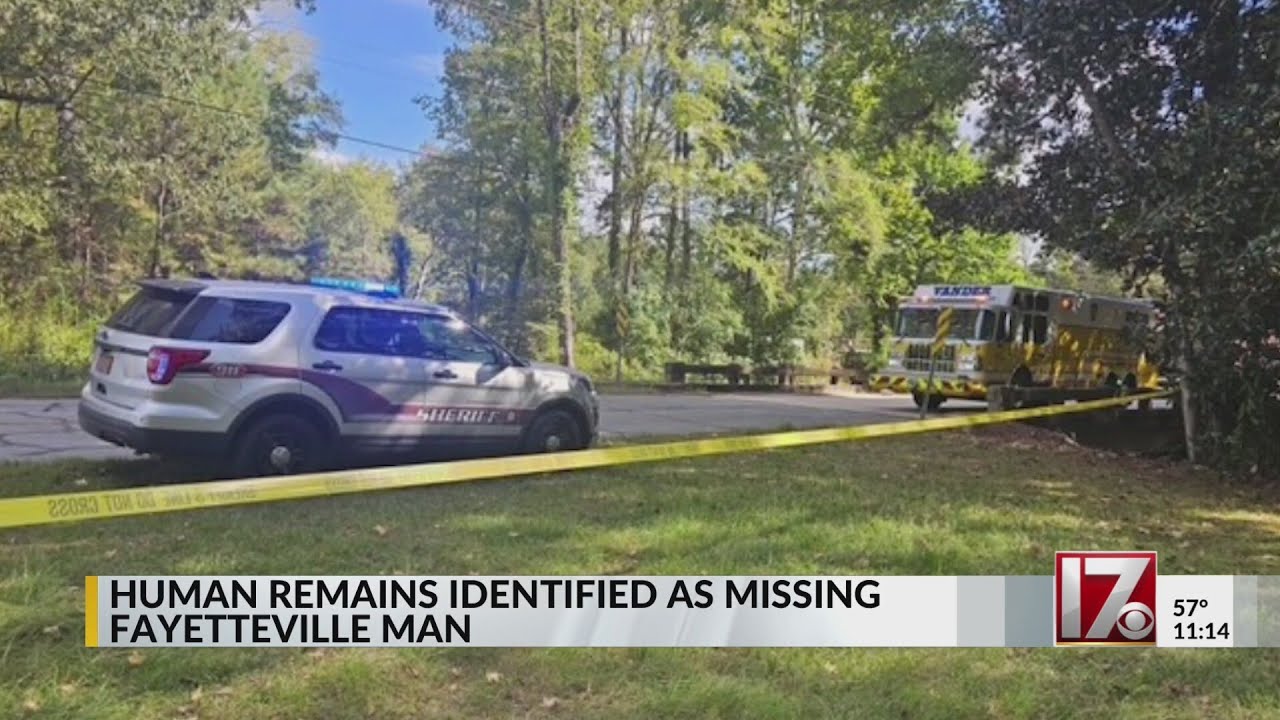 Human remains identified as missing Fayetteville man - YouTube