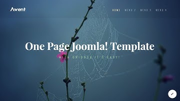 Joomla! One Page Template with Gridbox