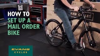 How to set up your bike when it arrives by mail order