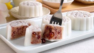 Red Bean Agaragar Jelly Mooncake | 红豆燕菜糕果冻月饼