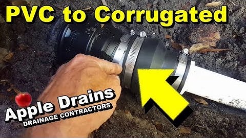 Connect PVC to Corrugated Pipe, DIY