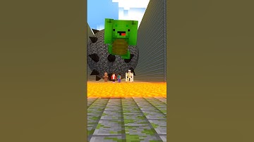 Steve And Mikey & JJ Running Away From Lava Trap! Part 2 I Funny Animation