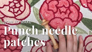 How to make a patch with a punch needle | Tutorial