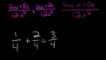 11.6 adding and subtracting rational expressions #1