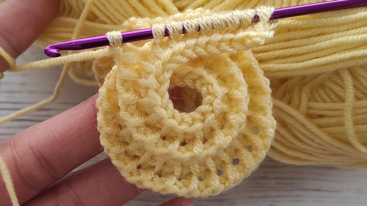 Super Easy Tunisian Crochet Rose Flower Pattern for Beginners Crochet