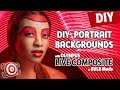 DIY Portraits Backgrounds - Painting with Light using Olympus Live Composite or Bulb Shooting Mode