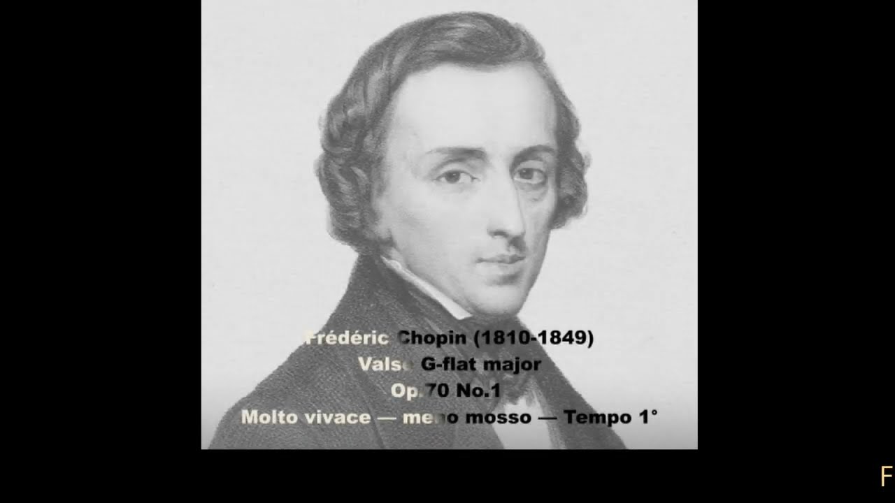 Frédéric Chopin Valse G-flat major Op.70 No.1 Historical Tempo