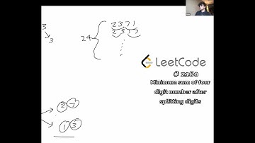 Leetcode 2160 | Minimum Sum of Four Digit Number After Splitting Digits | Python | Walkthrough