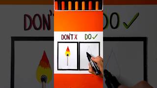 DON’T ❌ vs DO ✅ This to Make Your Match Drawing Look REAL! 👀🔥
