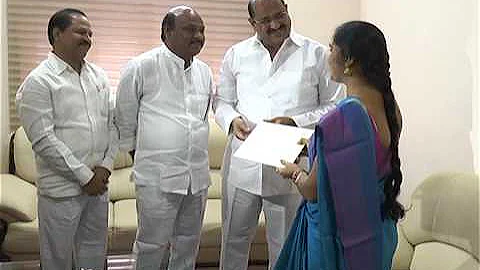 TD Janardhan rao Amaravathi Invitation to Padma Devender