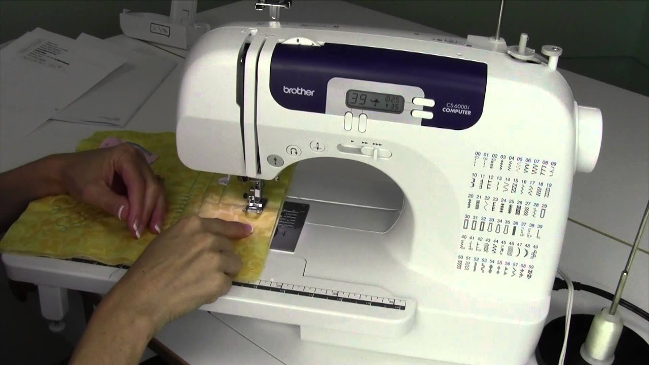 Brother CS 6000i 42 Hand Look Quilt Stitch 
