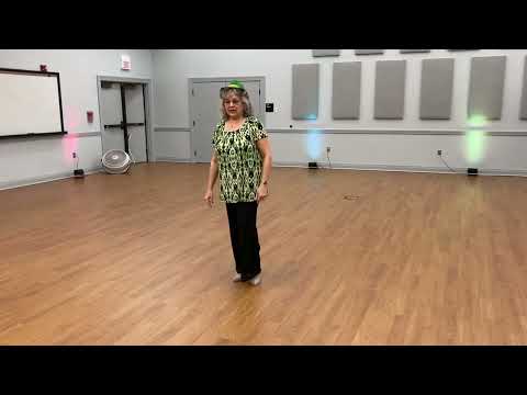 Marion Toth teaches Bikers Shuffle line dance, 3/19/22